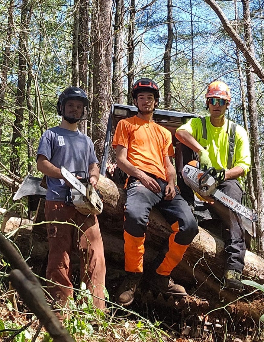 Andrew Jones and crew of Next Generation Tree Service and Property Management from Hamptonville, NC.